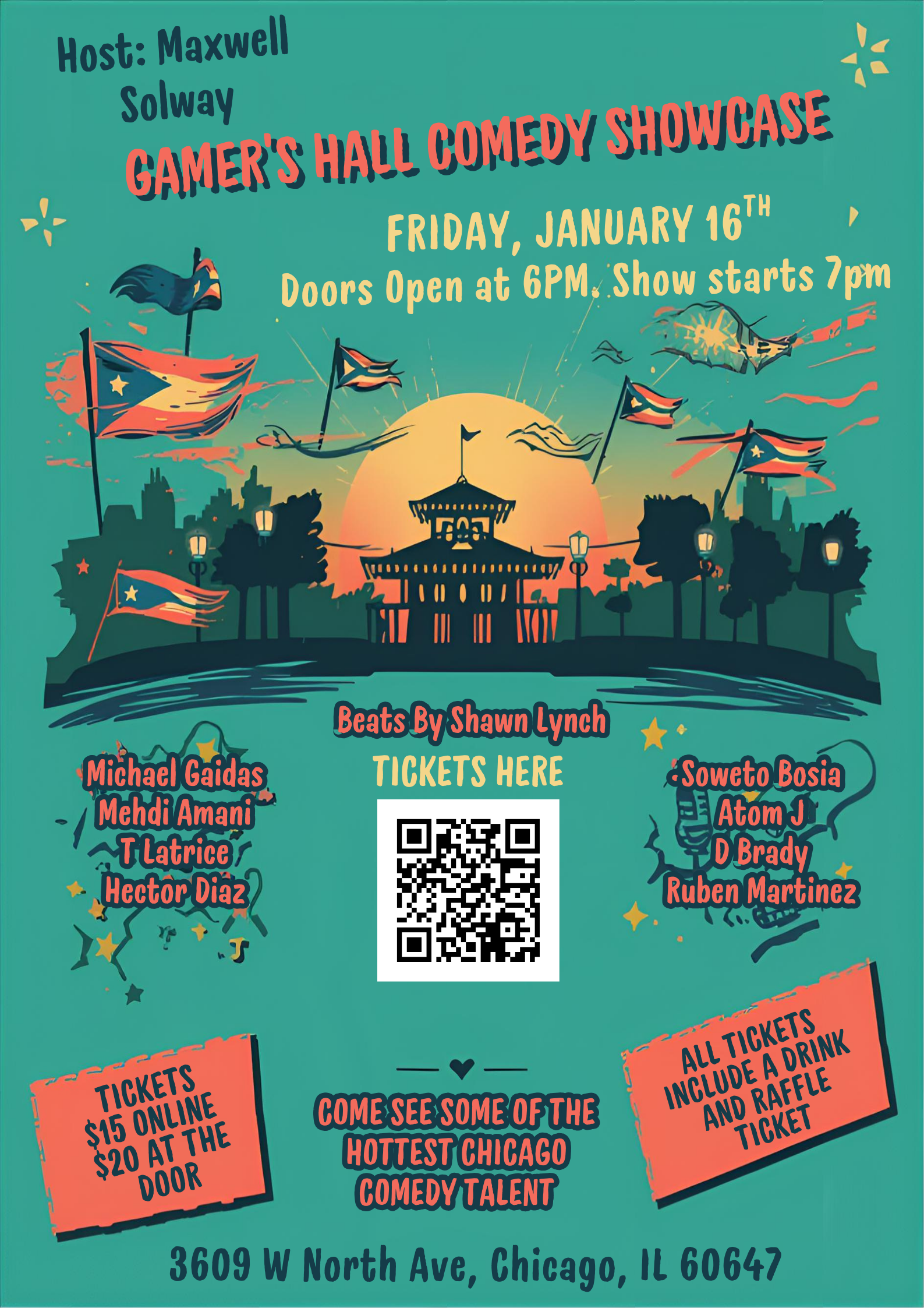 January 16th Comedy Showcase Flyer